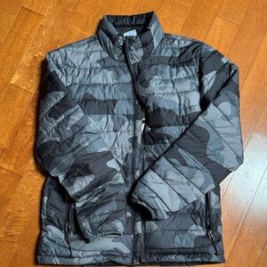 Columbia Men's Black and Gray Puffer Jacket